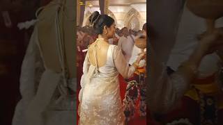 Tanishaa Mukerji’s amazing traditional dance at Durga Puja shorts [upl. by Nevaed813]