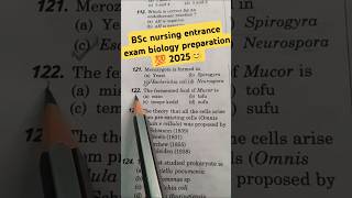 BSc nursing 🔥💯entrance 😊 exam 2025 nursing aptitude trendingshort video chandnimedico [upl. by Heimer]