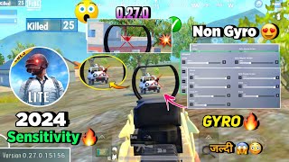 😳Pubg Mobile Lite 0270 New Sensitivity Settings Full Guide  Pubg Lite Sensitivity Setting 2023 🔥 [upl. by Eberto]