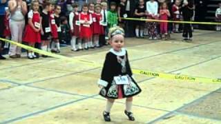 1st feis with her irish dance dress age 3 [upl. by Ettolrahs964]