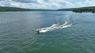 Conesus Lake  Fourth of July weekend more kids on tube [upl. by Davis533]