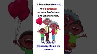 Action verbs in German with sentences  What are you doing right now  Daily sentences A1A2 part 4 [upl. by Bez]