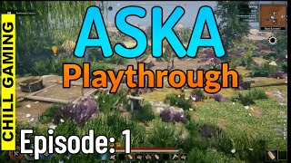 ASKA First Look  Playthrough Episode 1  Tips  Guides [upl. by Eugnimod]