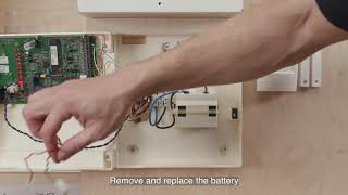 How to change Scantronic 9448 alarm battery [upl. by Meesan]