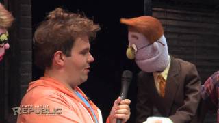 Jake Interviews Puppets from Avenue Q Late Night Republic [upl. by Llenol758]