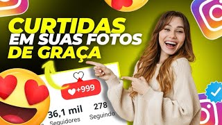 MELHOR APP ENVIANDO CURTIDAS DE GRAÇA NO INSTAGRAM 2024 FUNCIONA MESMO 😱😍 [upl. by Neelsaj]