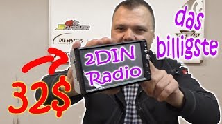 Das billigste Chinaradio für 32€  Aliexpress im Test [upl. by Goulette173]