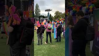 Leicester City Pride festival on 310824 Crazy a Britney Spears tribute band oops I did it again [upl. by Alfi814]