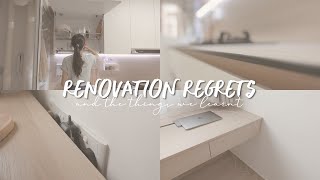 hdb renovation • 15 Reno Regrets or Things We Might Have Done Differently [upl. by Lucinda]