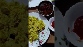 Best namkinchawal and Manchurian l shortsfeed viralshorts [upl. by Buyse]