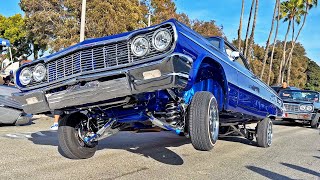 Lowrider Cars Cruise Long Beach after LA Supershow 2023 [upl. by Chap]