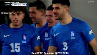 Christos Tzolis Goal Finland Vs Greece 02 All Goals Analysis amp Extended Highlights [upl. by Marshall]