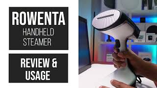 Rowenta DR8120 XCel Powerful Handheld Garment and Fabric Steamer Review amp Usage [upl. by Clute77]