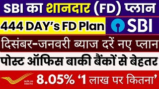 Fixed Deposit Plan In SBI  444 Days Amrit Vrishti FD Rates  Interest Rates State Bank Of India [upl. by Harland]