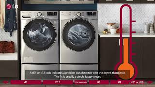 LG Dryers Troubleshooting amp Resolving LG Dryer Display Codes [upl. by Mcafee910]