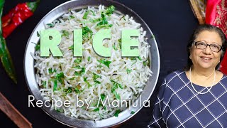 How to Cook Rice  Indian Style Rice Recipe by Manjula Kitchen [upl. by Kciredorb]