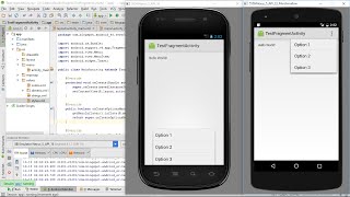 Display OptionsMenu in FragmentActivity [upl. by Sura]