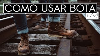 BOTA MASCULINA 6 maneiras estilosas de usar [upl. by Lecrad204]