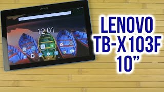 Распаковка Lenovo 10 TBX103F Black ZA1U0008UA [upl. by Damon]