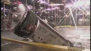 Dr Inferno Jr vs Gamma Raptor BattleBots Season 50 May 2002 RAW FOOTAGE [upl. by Annahsat]