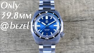 On the Wrist from off the Cuff Zelos – Hammerhead V3 300m Ti Electric Blue Great Titanium Diver [upl. by Tiffanie]