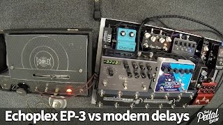 That Pedal Show – Echoplex EP3 vs Strymon TimeLine EHX Memory Man amp Analogman ARDX20 [upl. by Marci]