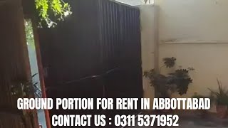 Ground Portion For Rent in Abbottabad  Bilal Town Abbottabad [upl. by Guillemette]