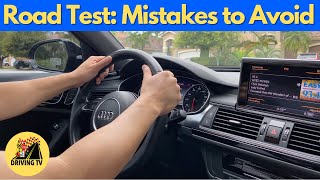 MOST COMMON MISTAKES TO AVOID ON THE DRIVING TEST [upl. by Nnaylloh]