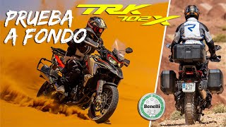 BENELLI TRK 702X  Opiniones  Prueba a fondo  Morocco Adventure [upl. by Nodal]