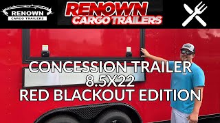 Concession Trailer  Food Trailer  Mobile Cafe  Renown Cargo Trailers [upl. by Aerdnaed274]