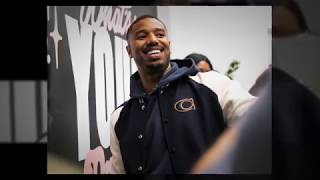 Michael B Jordan visits Barringer High School [upl. by Mcquade]