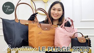 THE BAG REVIEW LONGCHAMP LE PLIAGE SIZES  CLASSIC LARGE LONG HANDLE  BESTSELLERS [upl. by Oel70]