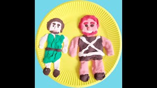 Make People with Polymer clay God Changed Jacob 10 Sunday School Kids Activity l Jacob amp Esau [upl. by Enrique]