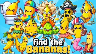 FIND THE Bananas 💖ROBLOX 💖All Badges 55 [upl. by Kcor]