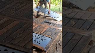 How to make Laser sheet pmrweldingworks welding gate weldingcreative shorts trendingshorts [upl. by Deedee]