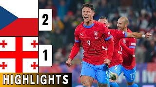 Czechia Vs Georgia 21  EXTENDED HIGHLIGHTS  UEFA Nations League  Czech Republic Vs Georgia [upl. by Gallager]