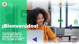 EnVivo  Jornada de Socialización examen de Estado de idoneidad para abogados Ley 1905 de 2018 [upl. by Neelyak956]