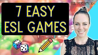 7 MORE Easy ESL Games  ESL Games for Teaching Abroad and Online [upl. by Letisha722]