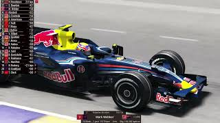 F1 2008 V10s  Closest Finish in Singapore [upl. by Ode]