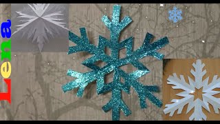 𝗞𝗿𝗲𝗮𝘁𝗶v 𝗺𝗶𝘁 𝗟𝗲𝗻𝗮 ❄️ Schneeflocken zeichnen falten basteln ❄️ How to make snowflake ❄️делаем снежинку [upl. by Anibor]