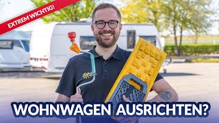 Das richtige Aufstellen amp Ausrichten vom Wohnwagen  Werkstatt amp Service  Camperland Bong [upl. by Ayotna531]