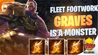 WILD RIFT  NEW FLEET FOOTWORK GRAVES IS A MONSTER  Challenger Graves Gameplay  Guide amp Build [upl. by Polinski127]