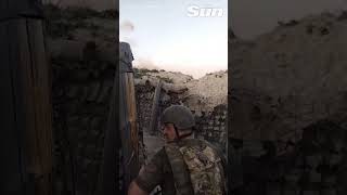 Ukrainian forces repel Russian advance near Klishchiivka from trench position shorts [upl. by Stringer64]