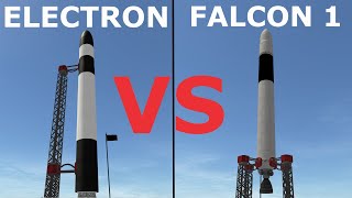 KSP Electron VS Falcon 1 Space Station Build Battle [upl. by Gerladina]