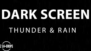 12 Hours Black Screen Rain Sounds For Sleeping Rain And Thunder Sounds For Sleeping [upl. by Einafpets733]