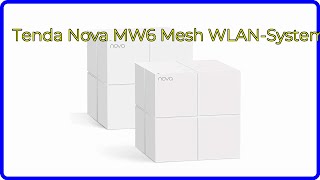 BEWERTUNG 2024 Tenda Nova MW6 Mesh WLANSystem WESENTLICHE Einzelheiten [upl. by Adnovay]