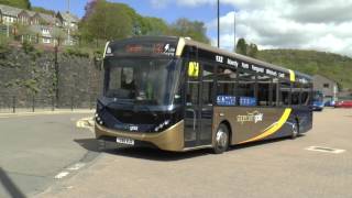 BUSES IN PONTYPRIDD APRIL 2017 [upl. by Nurav]