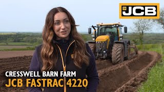 JCB Fastrac 4220 Testimonial  Cresswell Barn Farm [upl. by Nifled596]