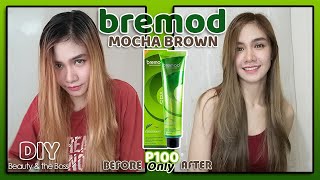 DIY Hair Color At Home  Bremod Mocha Brown  No Bleach  Criscel Diano [upl. by Flan]