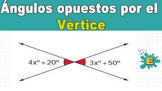 💥Ángulos OPUESTOS por el Vértice [upl. by Madlen782]